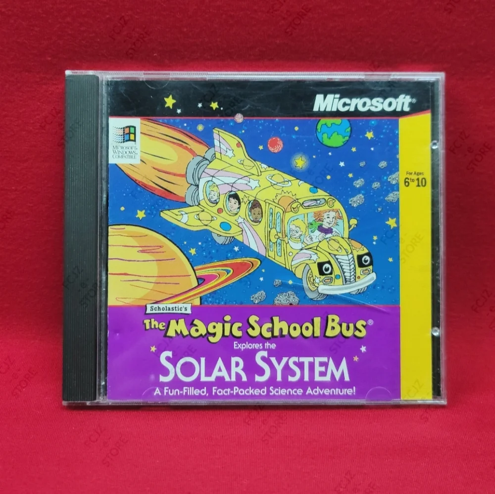 The Magic School Bus - Explores the Solar System  PC, CD-ROM, Windows 3.1 (1994)